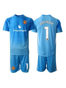 Billige Manchester United Altay Bayindir #1 Keeper Hjemmedraktsett Barn 2025-26 Kortermet (+ Korte bukser)